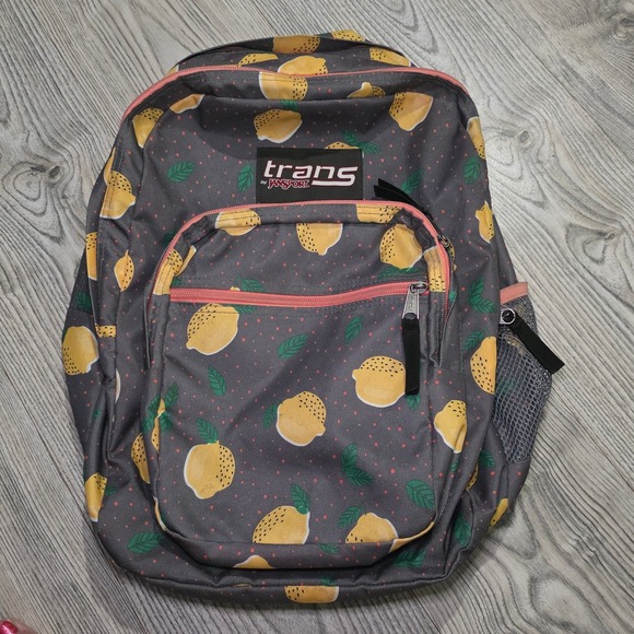Trans by JanSpot Super Max Backpack in Lovely Lemon Print - Picture 1 of 8